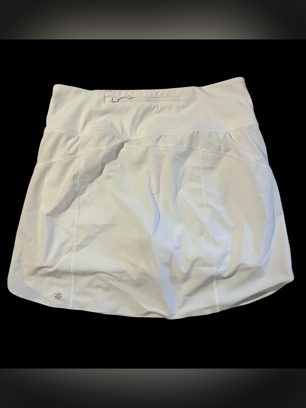 Athleta Run With It White Skort with Built-In Shorts- Size M